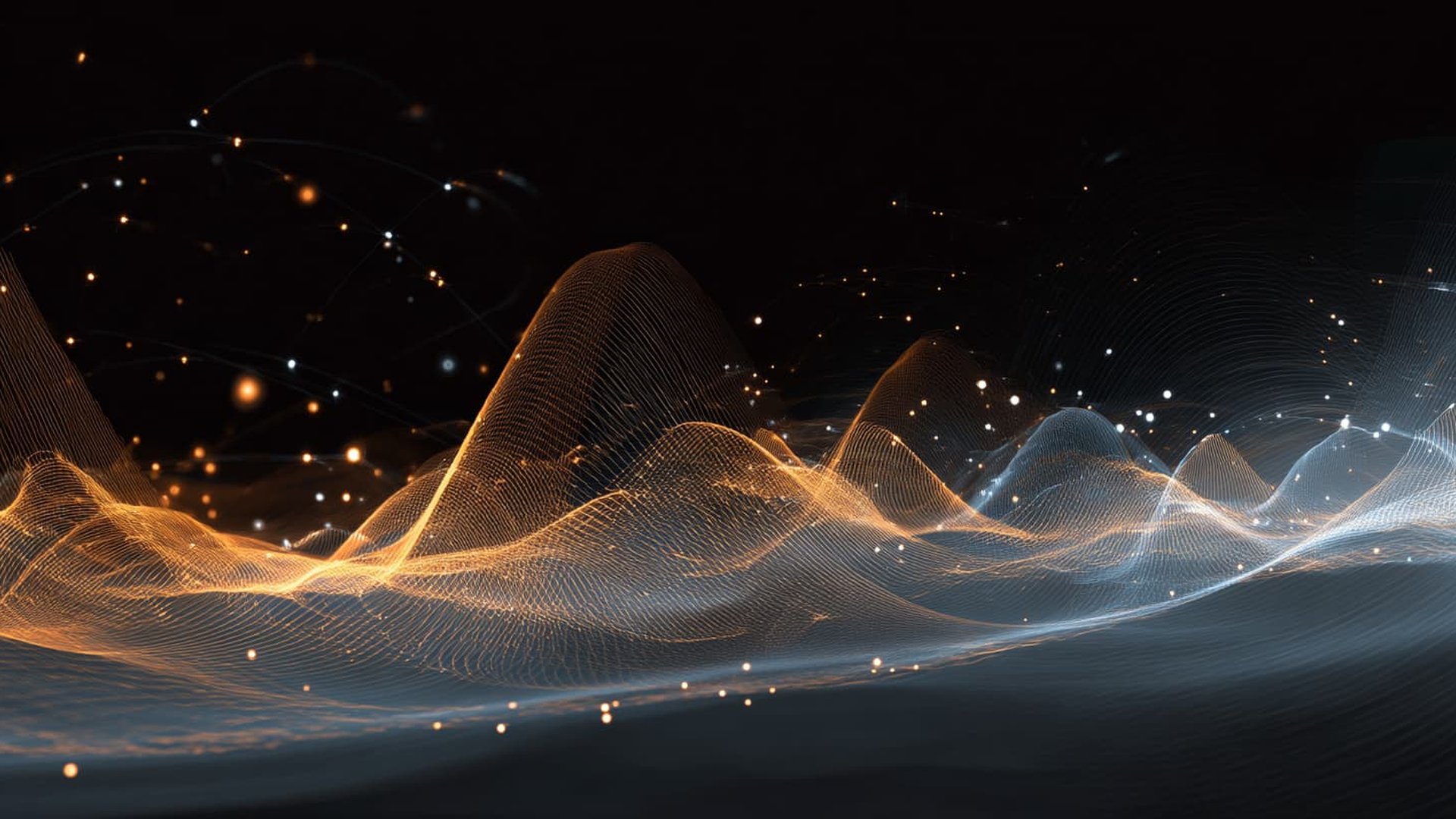 Abstract visualisation of neural networks and energy fields, symbolic of Kimi k2.5's Mixture-of-Experts architecture